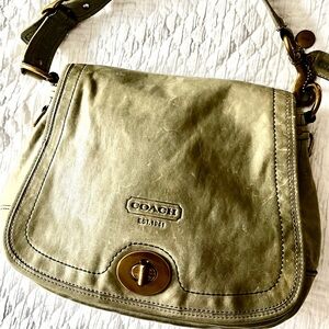 Vintage Coach Shoulder Bag Legacy 65th Anniversary Vachetta Grey No EO769-11134